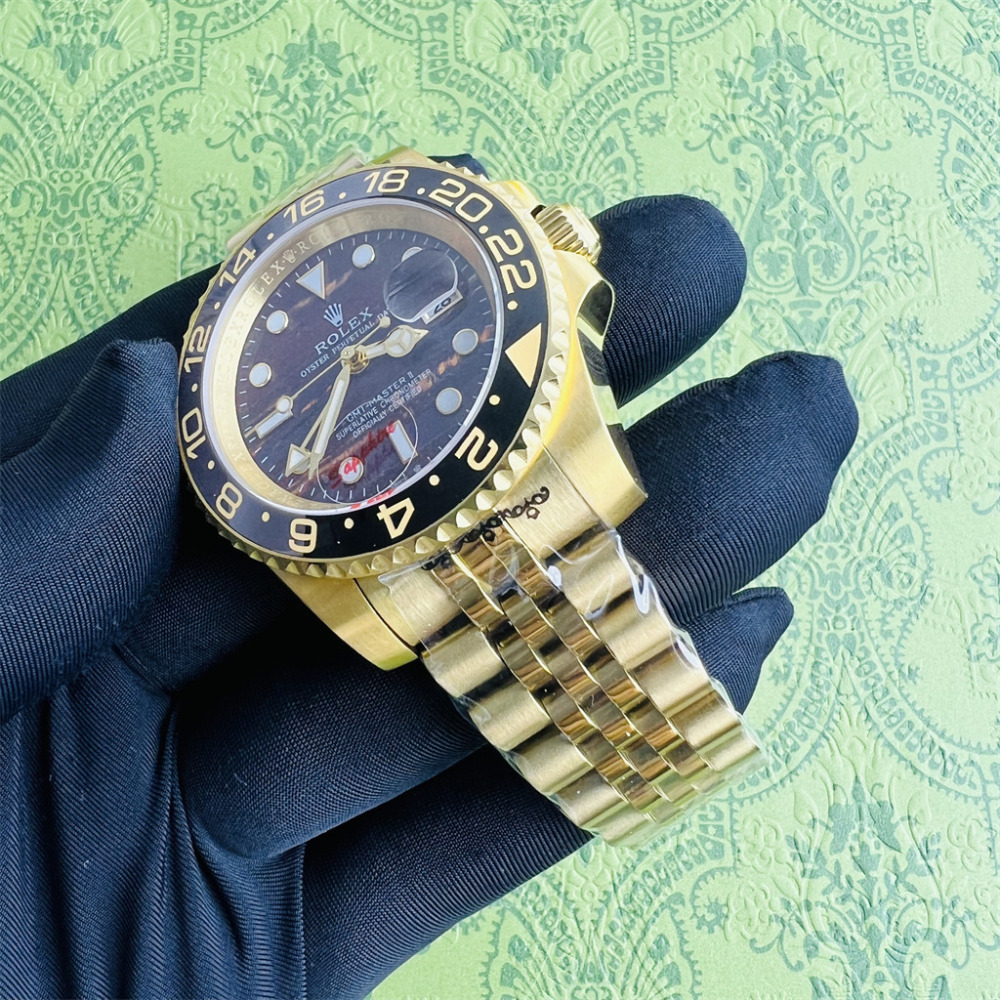 Rolex Men's Automatic Mechanical Watch Stainless steel Sapphire glass 40mm GMT-RLX536