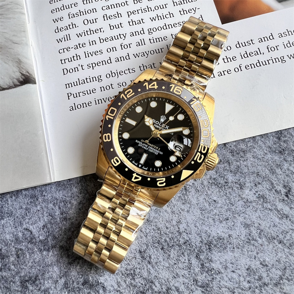 Rolex Men's Automatic Mechanical Watch Stainless steel Sapphire glass 40mm GMT-RLX535