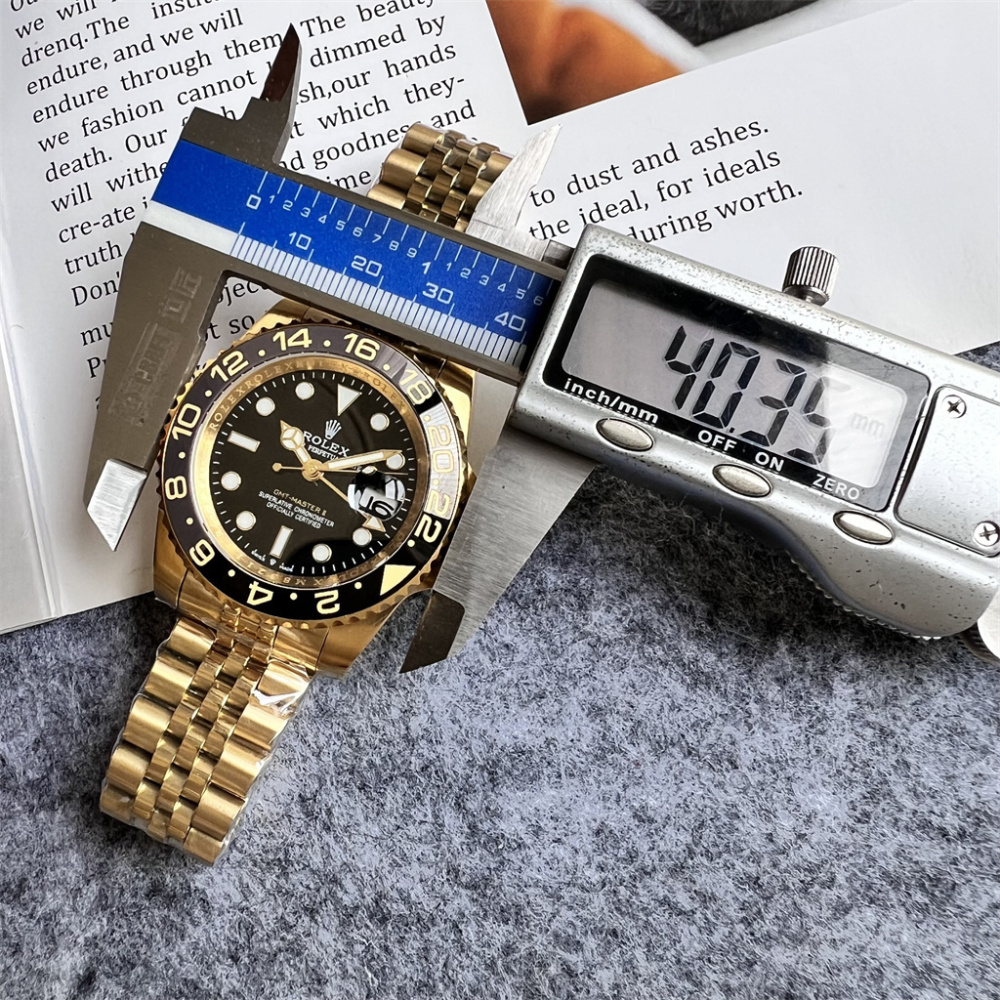 Rolex Men's Automatic Mechanical Watch Stainless steel Sapphire glass 40mm GMT-RLX535