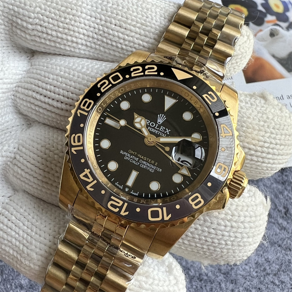 Rolex Men's Automatic Mechanical Watch Stainless steel Sapphire glass 40mm GMT-RLX535