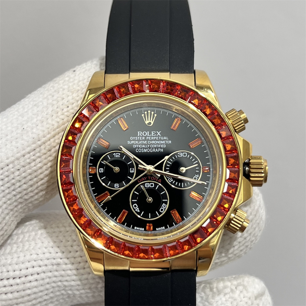 Rolex Men's Automatic Mechanical Watch Leather Sapphire glass 40mm-RLX533