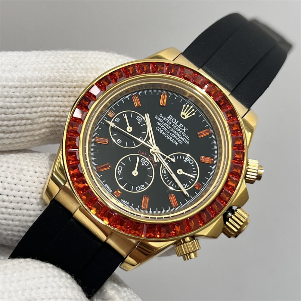 Rolex Men's Automatic Mechanical Watch Leather Sapphire glass 40mm-RLX533