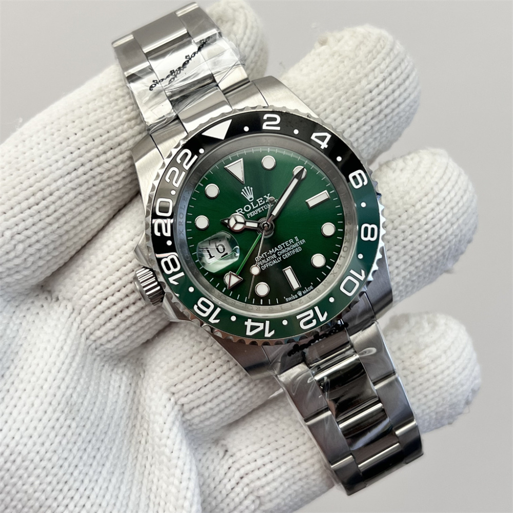 Rolex Men's Automatic Mechanical Watch 904L Stainless Steel Sapphire Glass 40mm GMT-RLX529