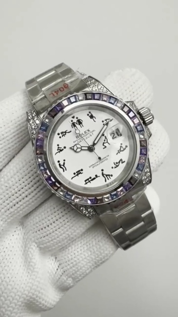 Men's Automatic Mechanical Watch 904L Stainless Steel Sapphire Glass 40mm-RLX545