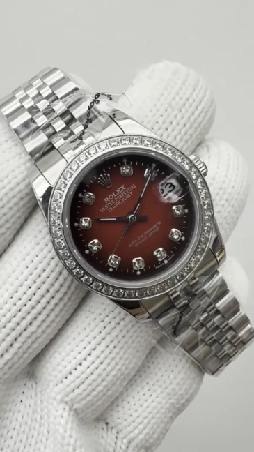 Women's Automatic Mechanical Watch 904L Stainless Steel Sapphire Glass 31mm-RLX548