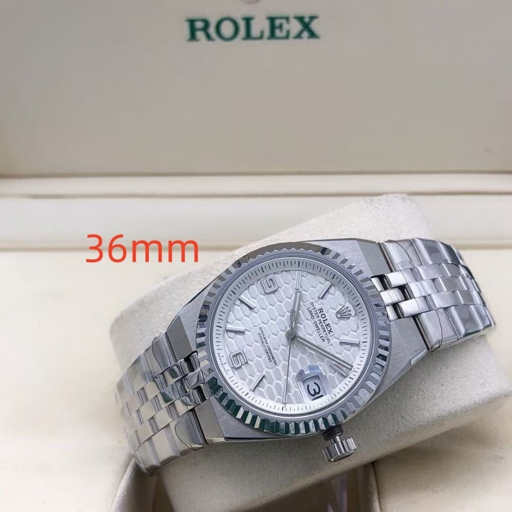 Women's Automatic Mechanical Watch 904L Stainless Steel Sapphire Glass 36mm-RLX559