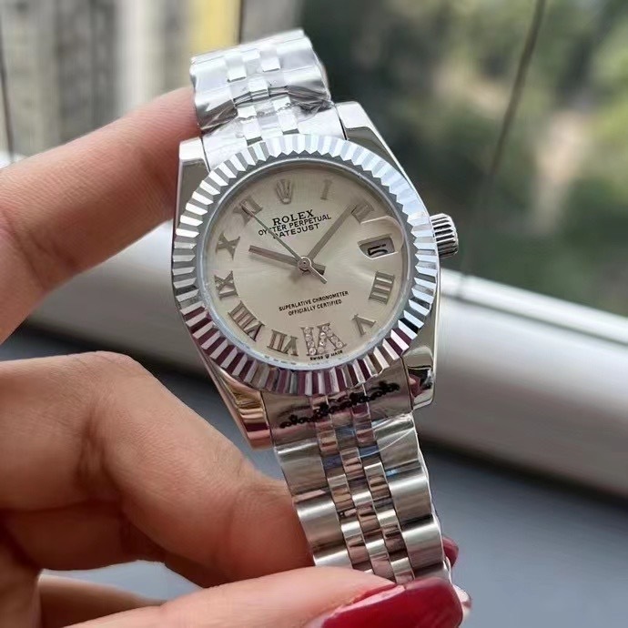 Women's Automatic Mechanical Watch 904L Stainless Steel Sapphire Glass 31mm-RLX464