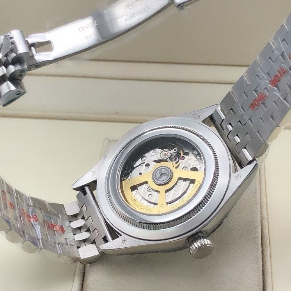 Men's Automatic Mechanical Watch 904L Stainless Steel Sapphire Glass 39mm-RLX563