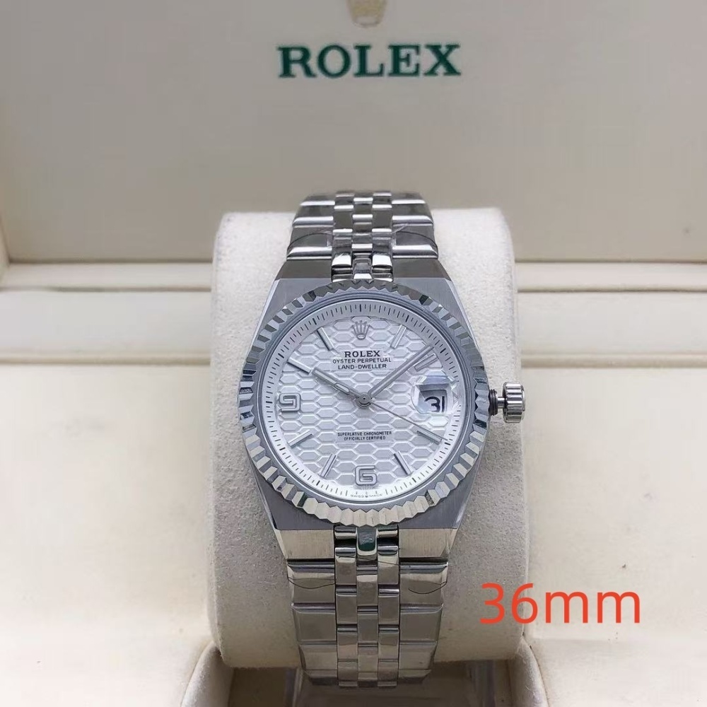 Women's Automatic Mechanical Watch 904L Stainless Steel Sapphire Glass 36mm-RLX559