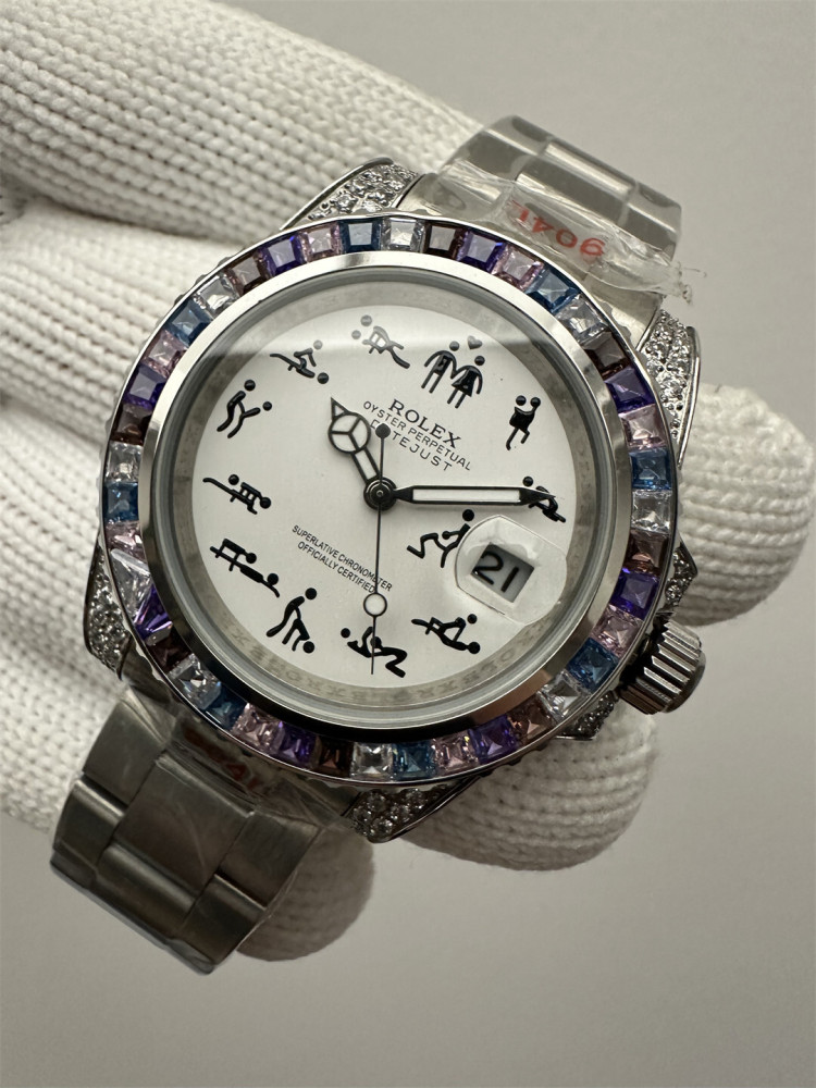 Men's Automatic Mechanical Watch 904L Stainless Steel Sapphire Glass 40mm-RLX545