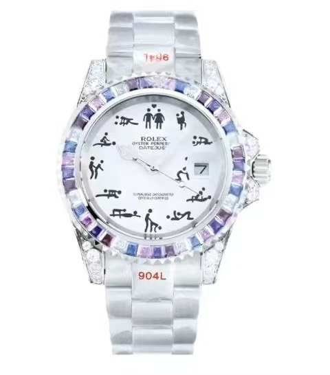 Men's Automatic Mechanical Watch 904L Stainless Steel Sapphire Glass 40mm-RLX545