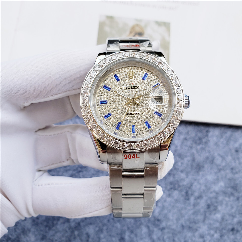 Men's Automatic Mechanical Watch 904L Stainless Steel Sapphire Glass 44mm-RLX288