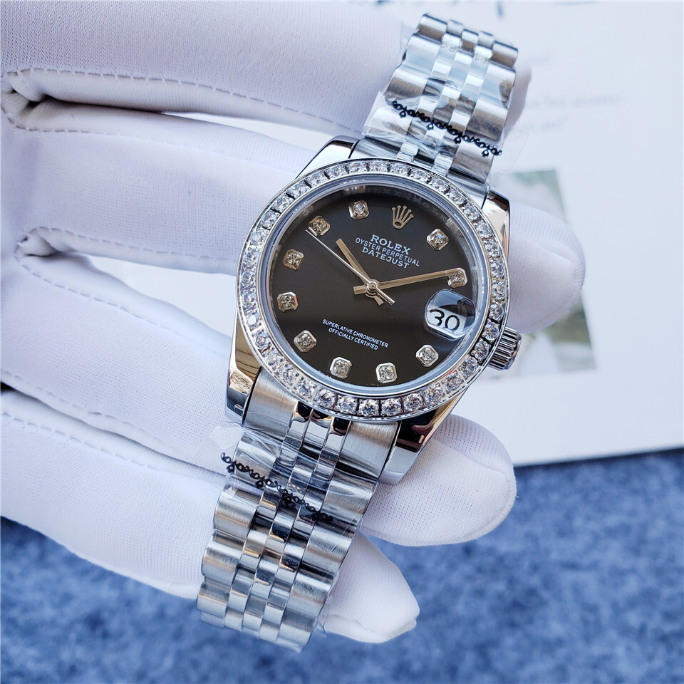 Women's Automatic Mechanical Watch 904L Stainless Steel Sapphire Glass 31mm-RLX223