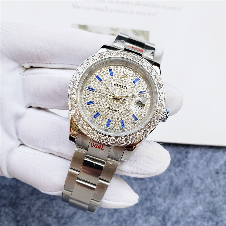 Men's Automatic Mechanical Watch 904L Stainless Steel Sapphire Glass 44mm-RLX288