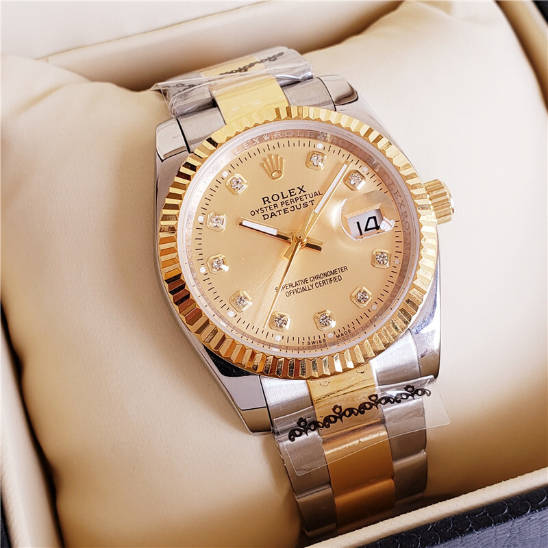 Men's Automatic Mechanical Watch 904L Stainless Steel Sapphire Glass 40mm-RLX12