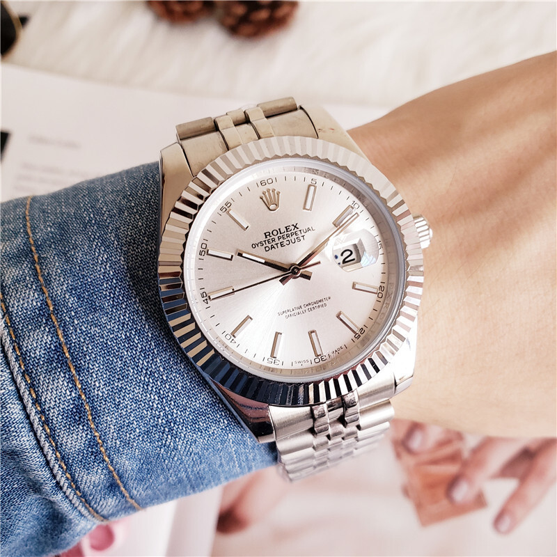 Men's Automatic Mechanical Watch 904L Stainless Steel Sapphire Glass 40mm-RLX8
