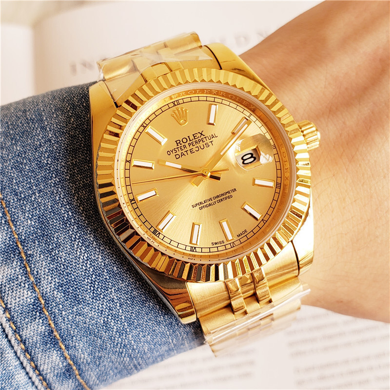 Men's Automatic Mechanical Watch 904L Stainless Steel Sapphire Glass 40mm-RLX17