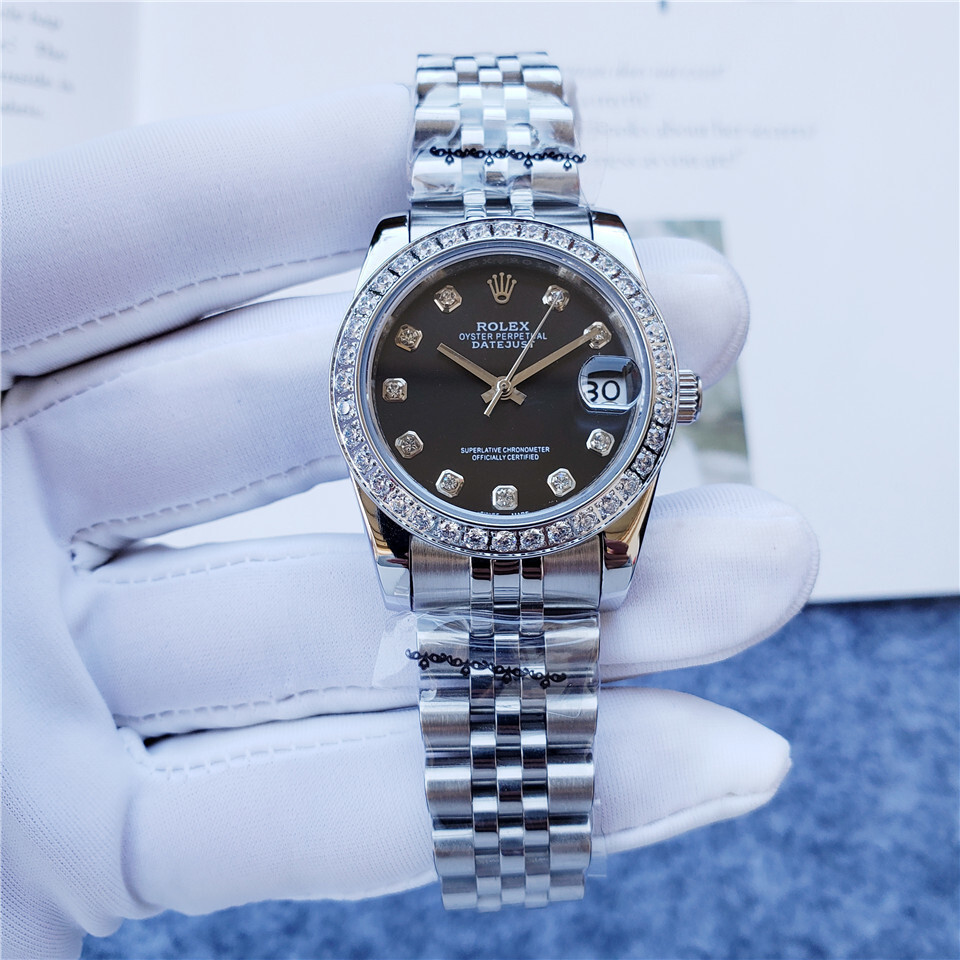 Women's Automatic Mechanical Watch 904L Stainless Steel Sapphire Glass 31mm-RLX223