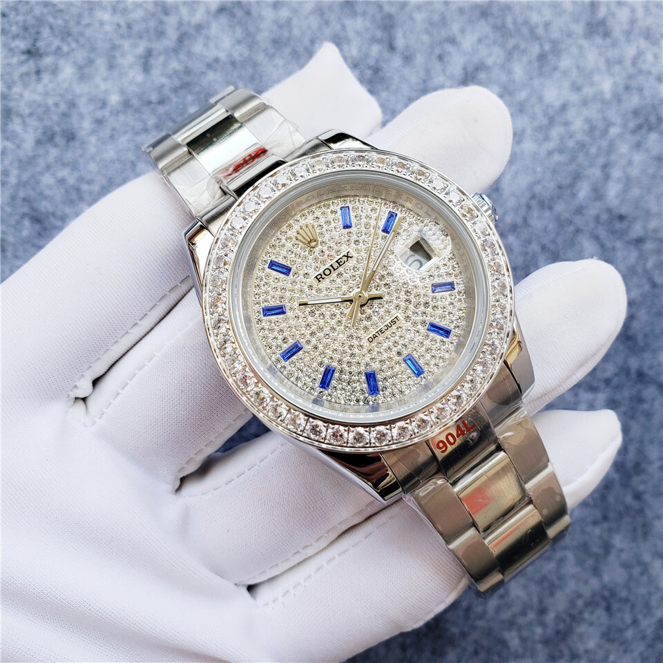 Men's Automatic Mechanical Watch 904L Stainless Steel Sapphire Glass 44mm-RLX288