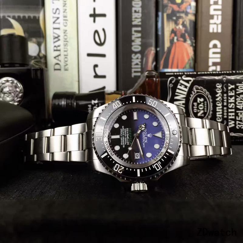 Men's Automatic Mechanical Watch 904L Stainless Steel Sapphire Glass 44mm-RLX1