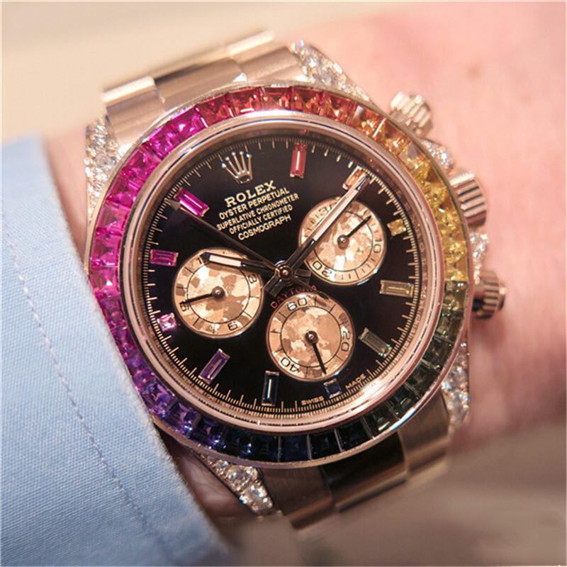 Men's Automatic Mechanical Watch 904L Stainless Steel Sapphire Glass 40mm-RLX28