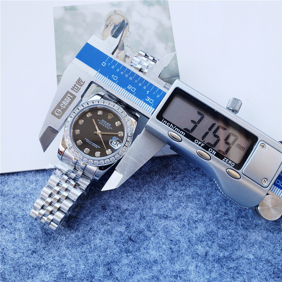Women's Automatic Mechanical Watch 904L Stainless Steel Sapphire Glass 31mm-RLX223