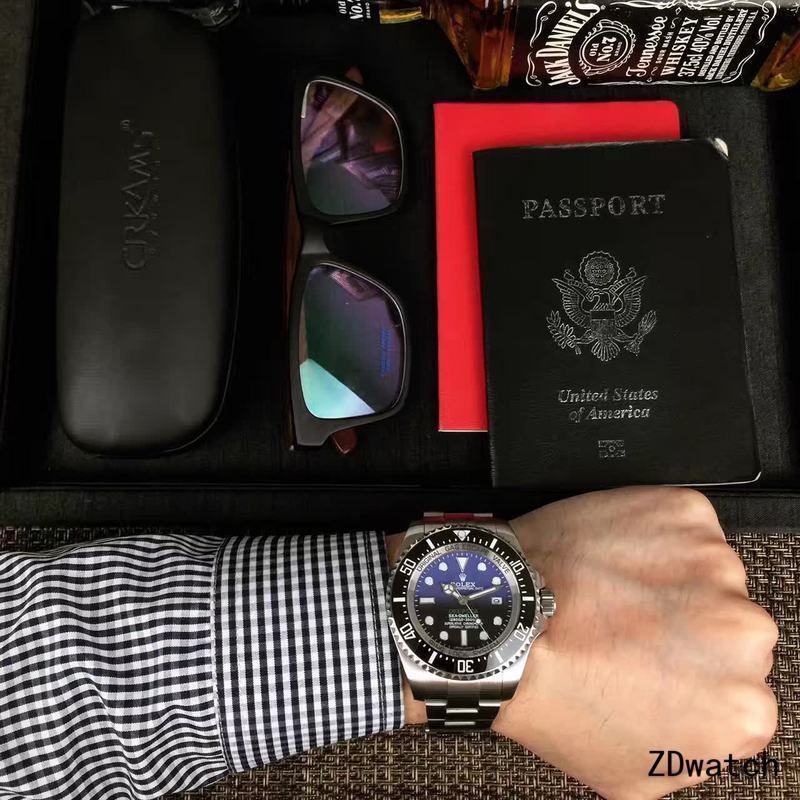 Men's Automatic Mechanical Watch 904L Stainless Steel Sapphire Glass 44mm-RLX1