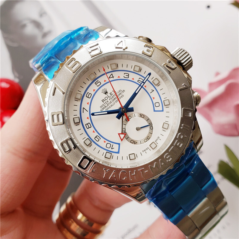 Men's Automatic Mechanical Watch 904L Stainless Steel Sapphire Glass 44mm-RLX26
