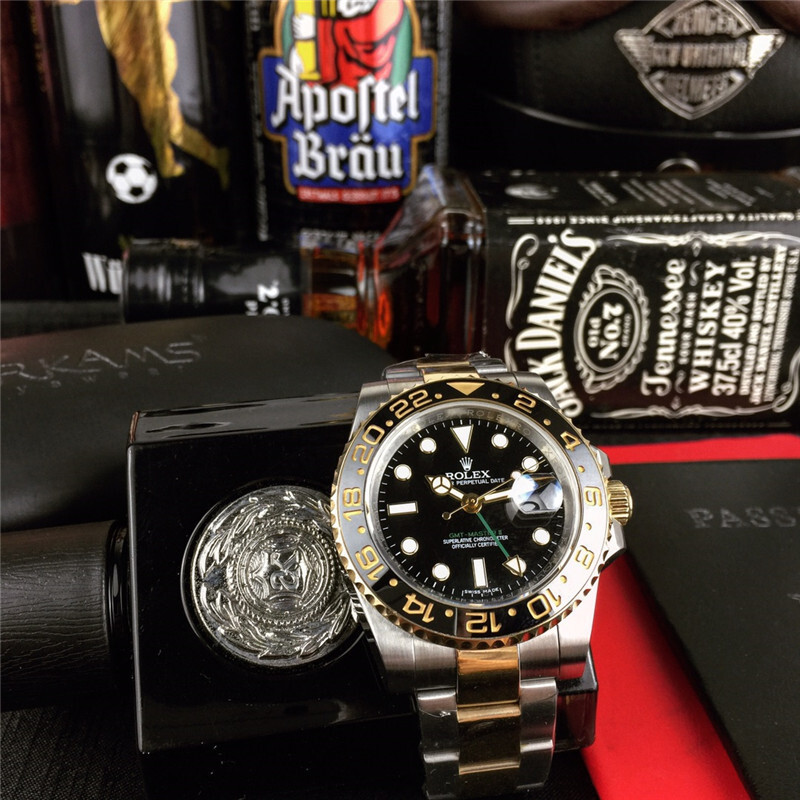 Men's Automatic Mechanical Watch 904L Stainless Steel Sapphire Glass 40mm-RLX31-GMT