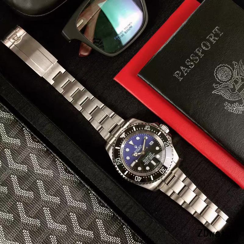 Men's Automatic Mechanical Watch 904L Stainless Steel Sapphire Glass 44mm-RLX1
