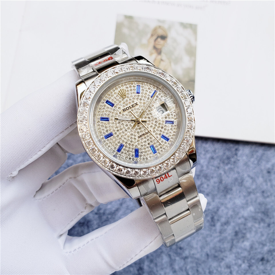 Men's Automatic Mechanical Watch 904L Stainless Steel Sapphire Glass 44mm-RLX288