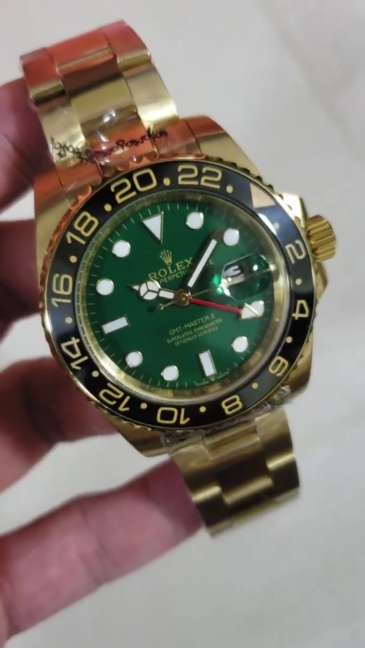 Men's Automatic Mechanical Watch 904L Stainless Steel Sapphire Glass 40mm-RLX43-GMT