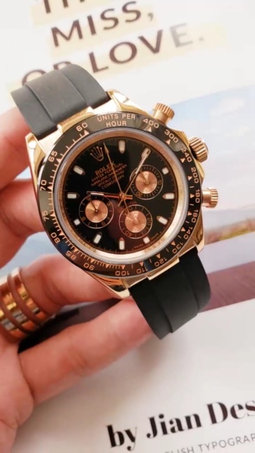 Men's Automatic Mechanical Watch 904L Stainless Steel Sapphire Glass 40mm-RLX46
