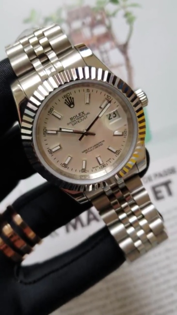 Men's Automatic Mechanical Watch 904L Stainless Steel Sapphire Glass 40mm-RLX47