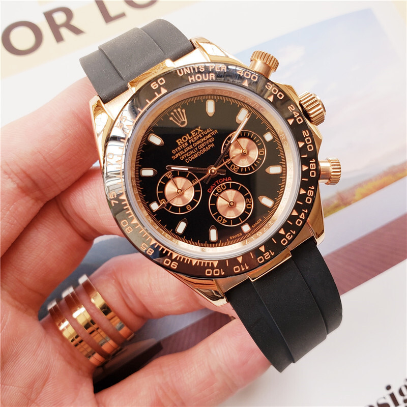 Men's Automatic Mechanical Watch 904L Stainless Steel Sapphire Glass 40mm-RLX46
