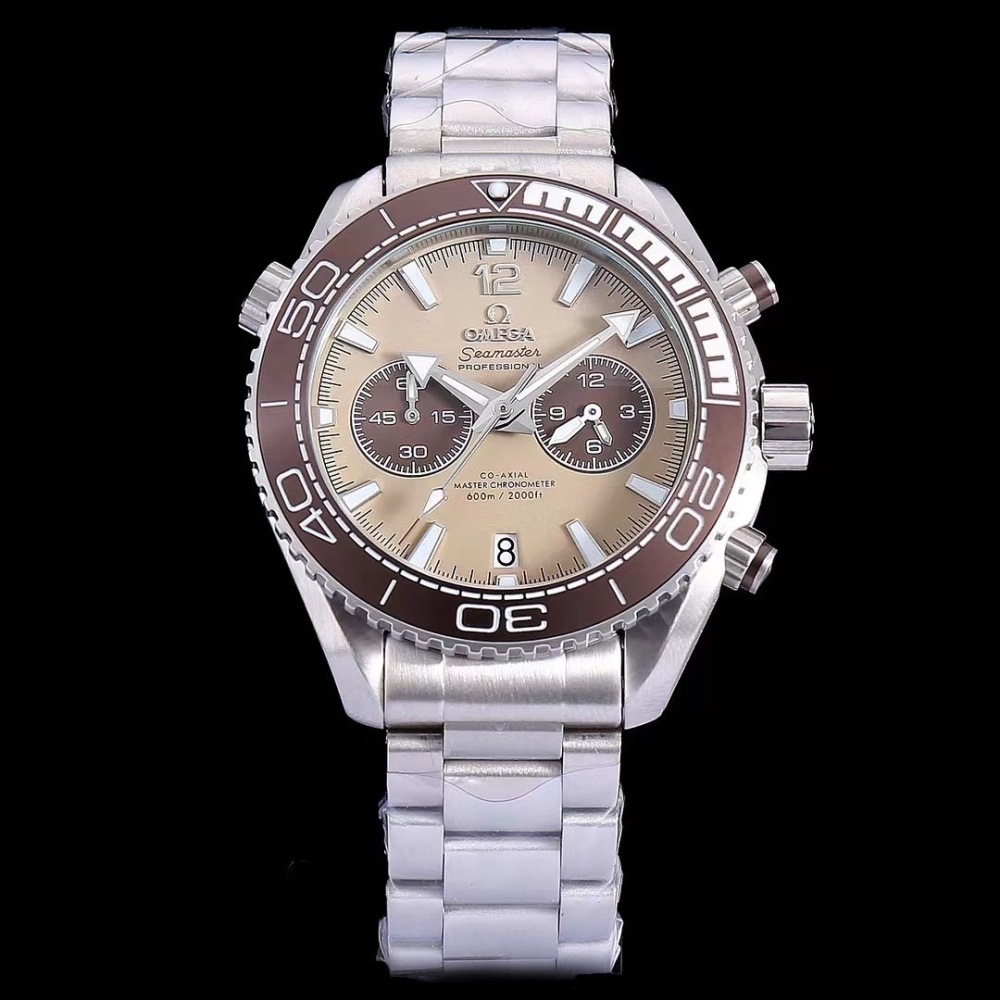 Men's Quartz Chronograph Watch 904L Stainless Steel 43mm-OG201
