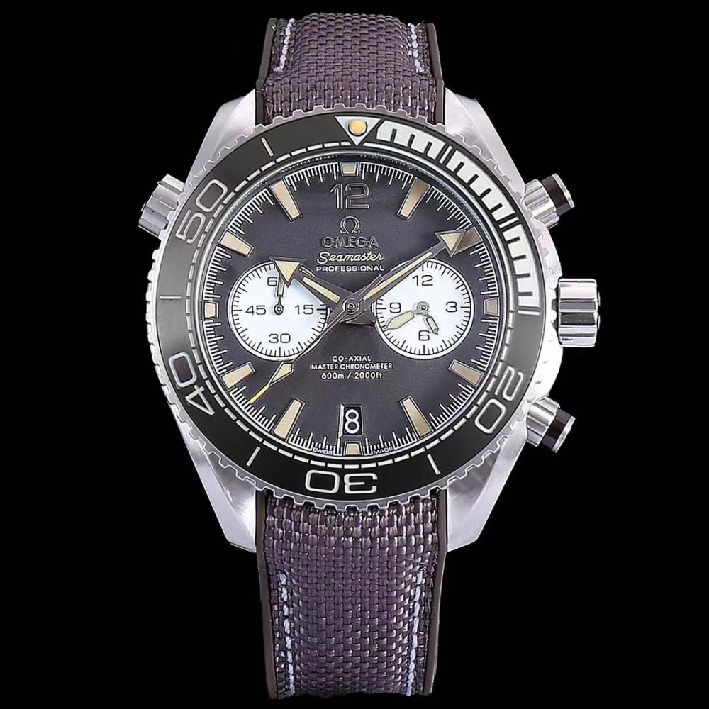 Men's Quartz Chronograph Watch 904L Stainless Steel 43mm-OG201