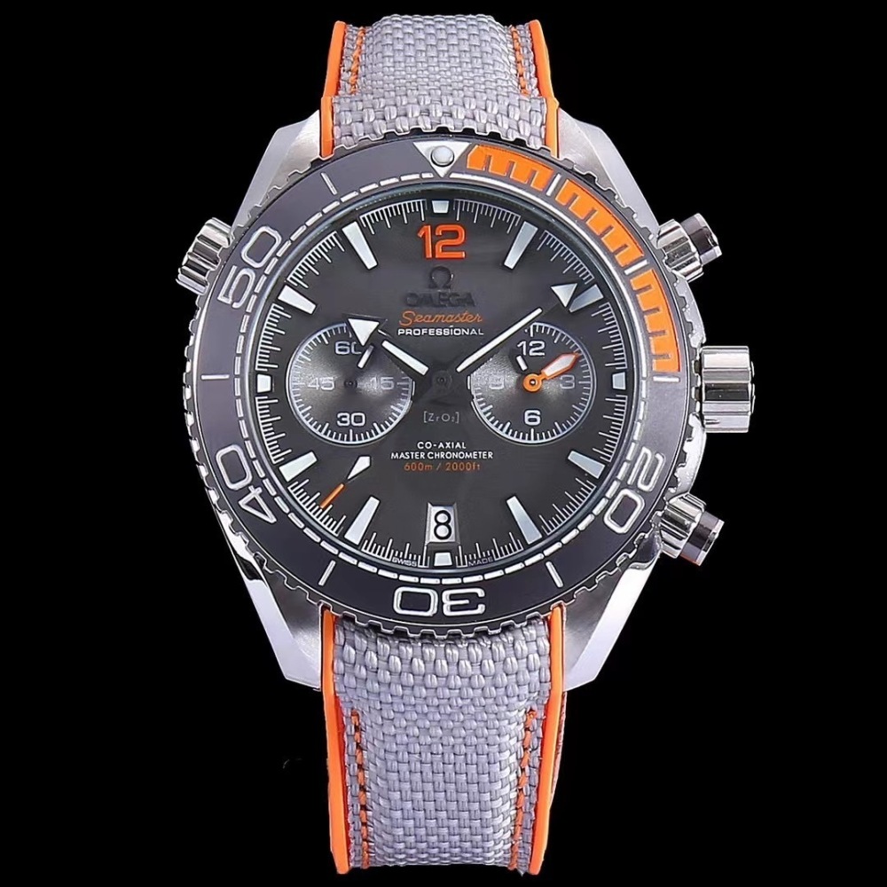 Men's Quartz Chronograph Watch 904L Stainless Steel 43mm-OG201