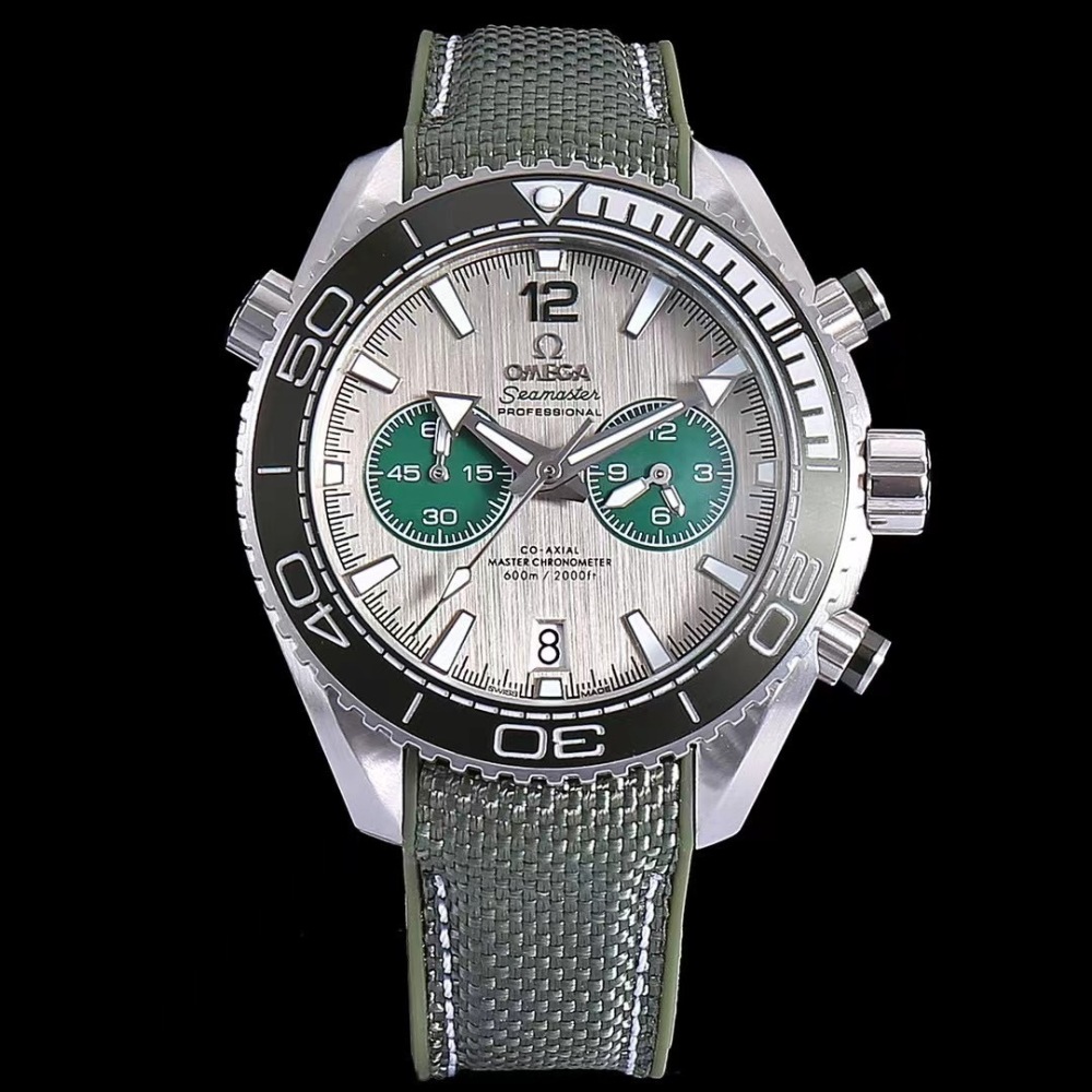 Men's Quartz Chronograph Watch 904L Stainless Steel 43mm-OG201