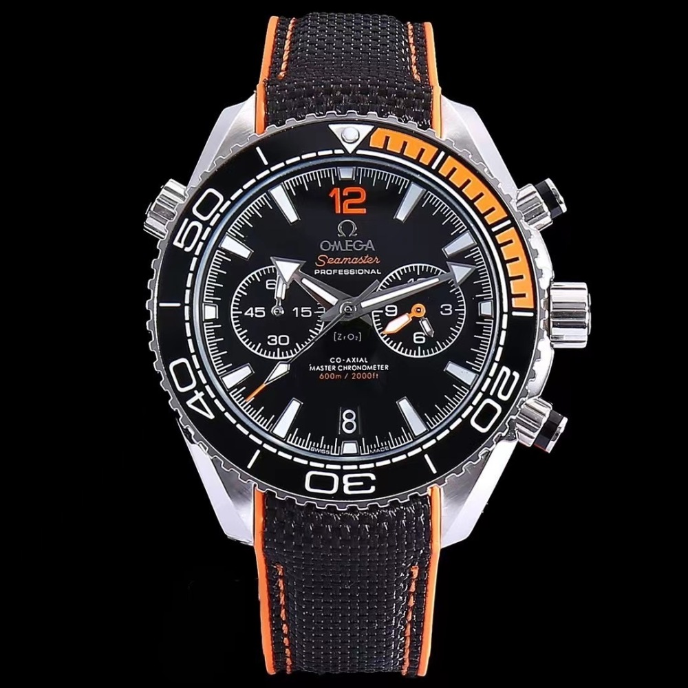 Men's Quartz Chronograph Watch 904L Stainless Steel 43mm-OG201