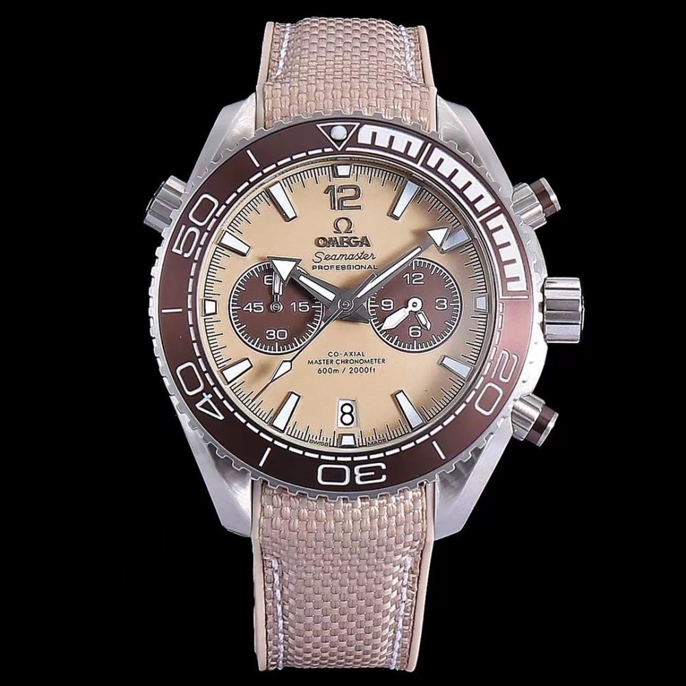 Men's Quartz Chronograph Watch 904L Stainless Steel 43mm-OG201