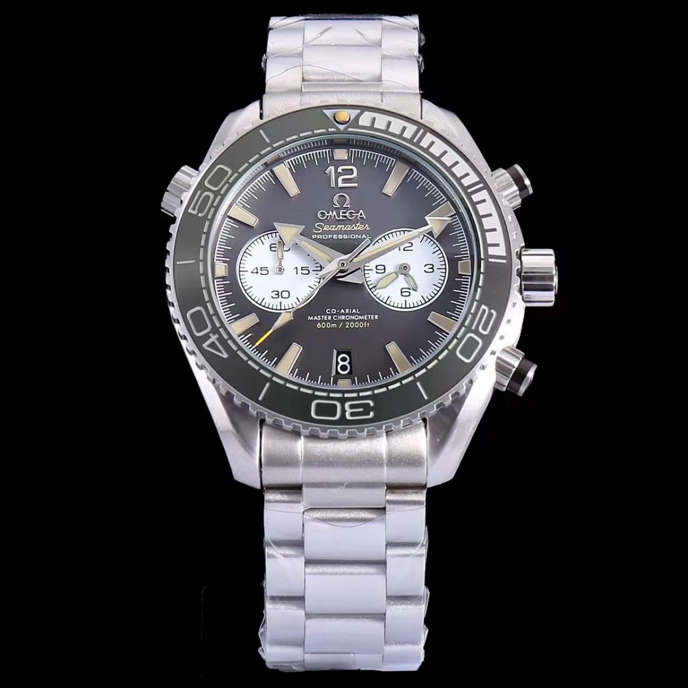 Men's Quartz Chronograph Watch 904L Stainless Steel 43mm-OG201