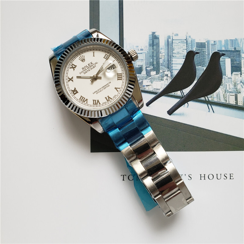 Men's Automatic Mechanical Watch 904L Stainless Steel Sapphire Glass 40mm-RLX48