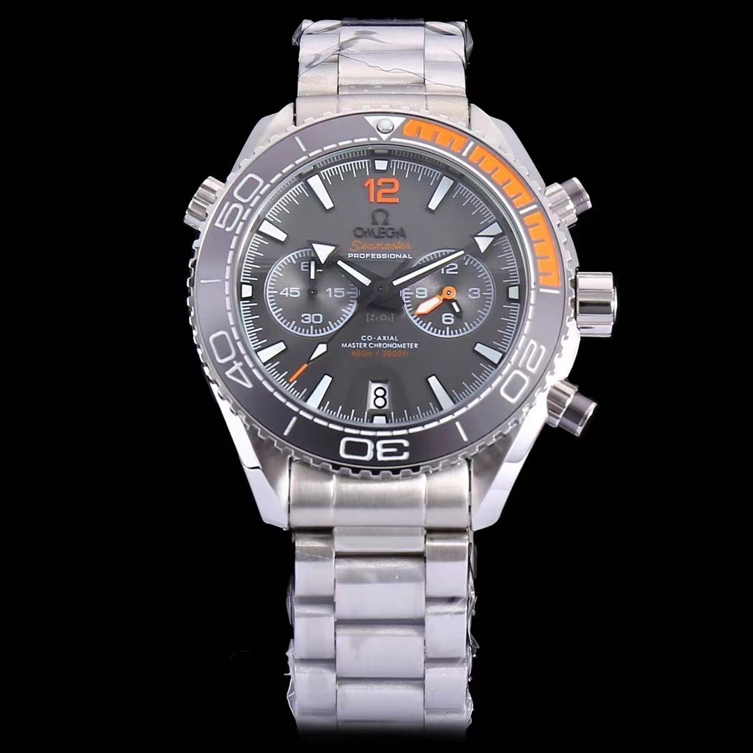 Men's Quartz Chronograph Watch 904L Stainless Steel 43mm-OG201