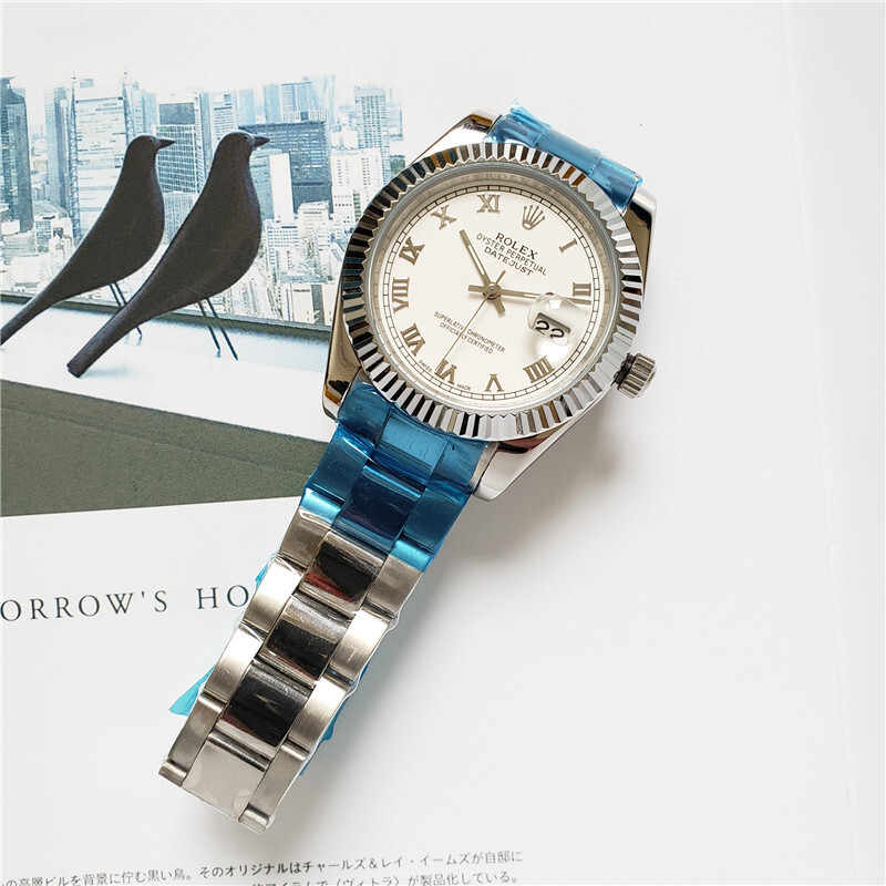 Men's Automatic Mechanical Watch 904L Stainless Steel Sapphire Glass 40mm-RLX48