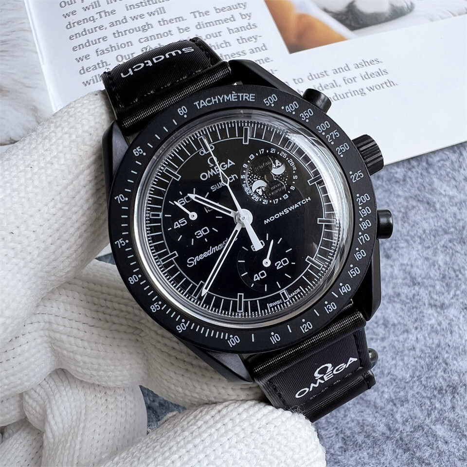 Men's Quartz Chronograph Watch 904L Stainless Steel 40mm-OG204