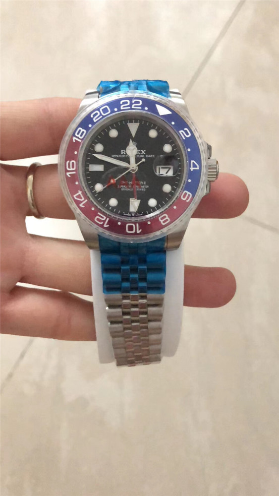 Men's Automatic Mechanical Watch 904L Stainless Steel Sapphire Glass 40mm-RLX43-GMT