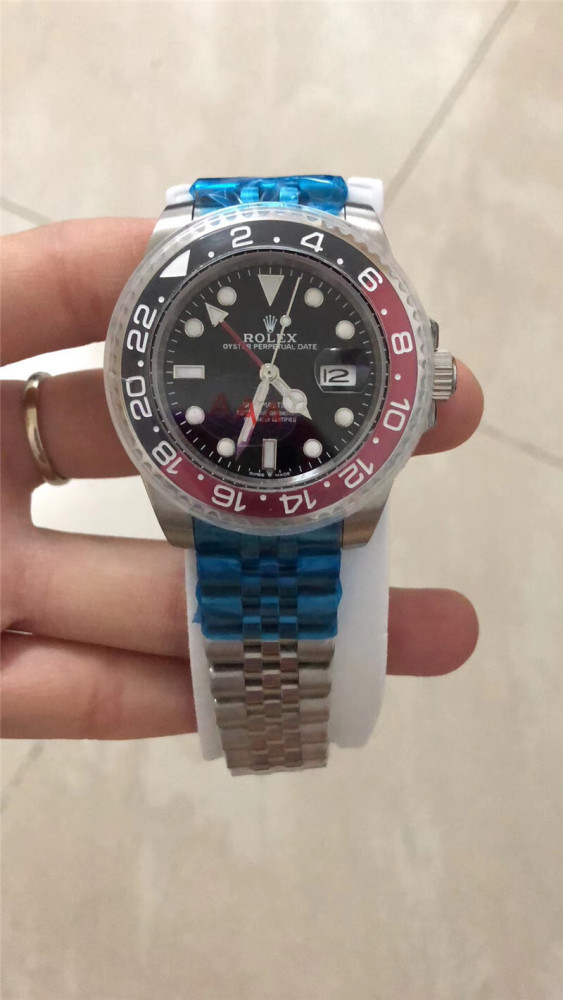 Men's Automatic Mechanical Watch 904L Stainless Steel Sapphire Glass 40mm-RLX43-GMT