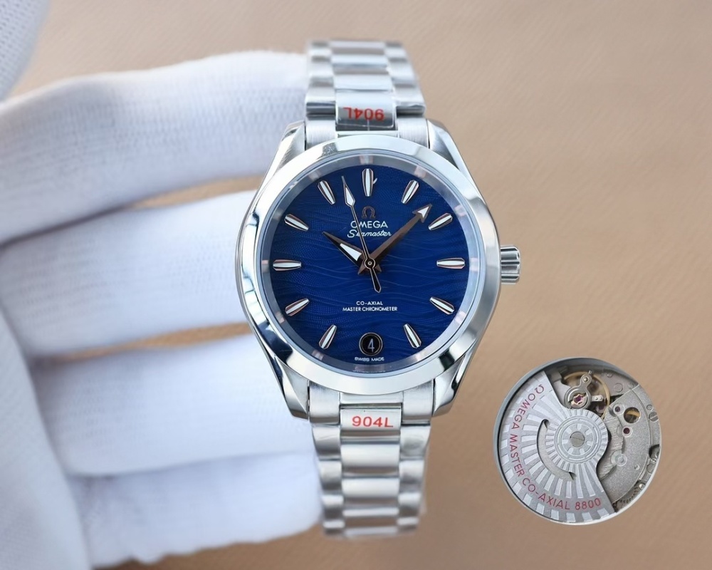 Women's Automatic Mechanical Watch 904L Stainless Steel Sapphire Glass 34mm-OG