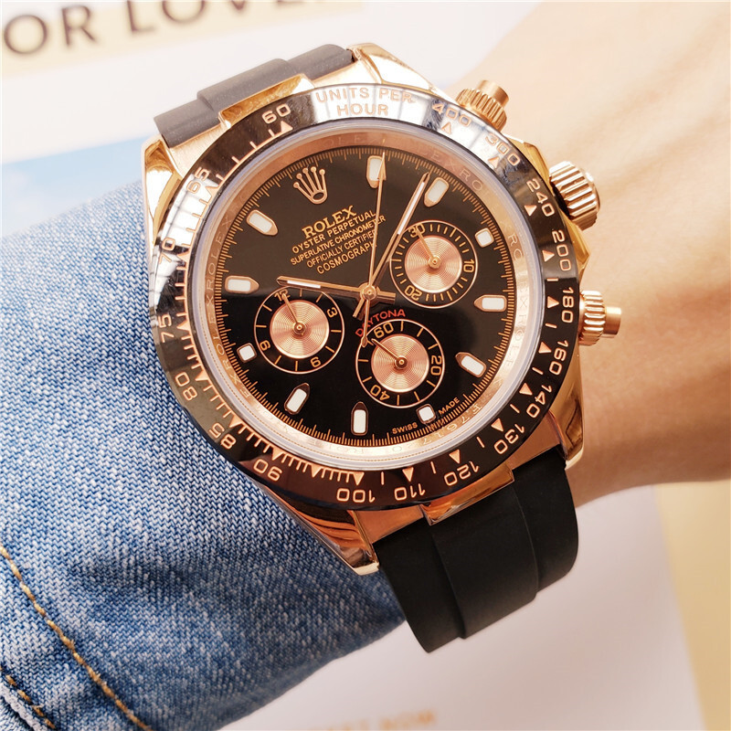 Men's Automatic Mechanical Watch 904L Stainless Steel Sapphire Glass 40mm-RLX46